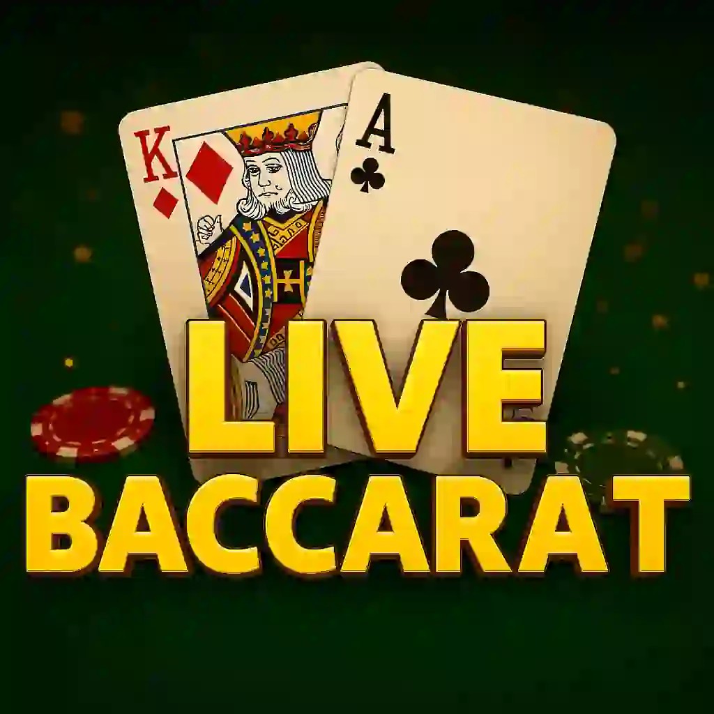 Official Live Casino logo: Live Baccarat by Evolution at Mahti Casino
