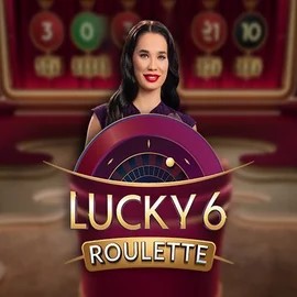 Lucky 6 Roulette online game logo by Pragmatic Play on mahticasinos.fi